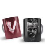 Viking Temalı Baskılı Kupa Bardak - 06