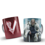 Viking Temalı Baskılı Kupa Bardak - 07