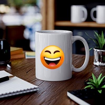 Emoji Baskılı Kupa Bardak - Gülme Krizi