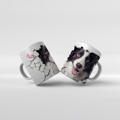 Baskılı Kupa Bardak Sevimli Köpekler - K14