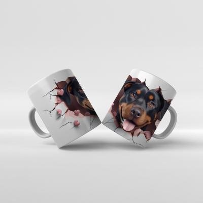 Baskılı Kupa Bardak Sevimli Köpekler - K20