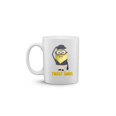 Yeşil Çam Minyonlar Baskılı Kupa Bardak  ‘’ Turist Ömer ‘’