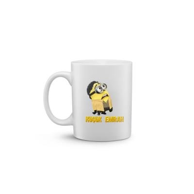 Yeşil Çam Minyonlar Baskılı Kupa Bardak  ‘’ Küçük Emrah ‘’